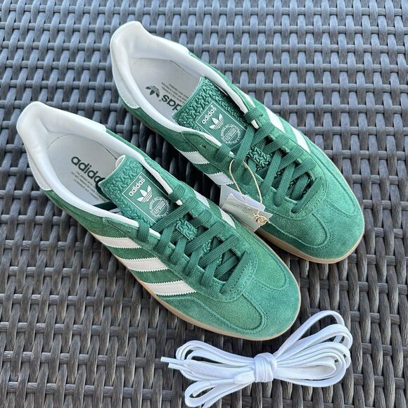 Adidas Gazelle Indoor Collegiate Green Gum Men's Athletic Shoes JI2062 Size 9